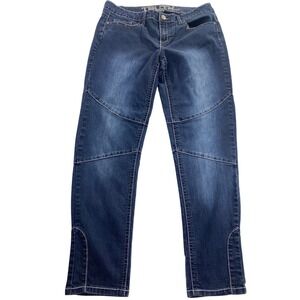 TRUTH BE TOLD Jeans Size 14w Blue Denim Moto Style  Slim Fit Stretch